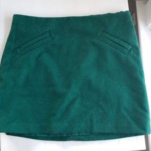 Green skirt